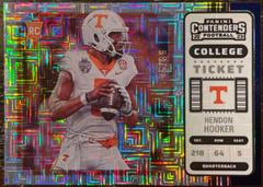 Hendon Hooker [Blue] #5 Football Cards 2023 Panini Chronicles Draft Picks Contenders College Ticket Prices