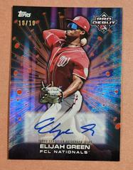 Elijah Green [Red] Baseball Cards 2023 Topps Pro Debut Future Cornerstones Autographs Prices