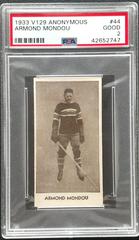 Armond Mondou #44 Hockey Cards 1933 V129 Anonymous Prices