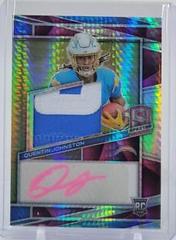 Quentin Johnston #14 Football Cards 2023 Panini Spectra Rookie Autograph Neon Pink Prices