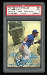 Sammy Sosa [Row 2] Baseball Cards 1997 Flair Showcase Legacy Collection Prices
