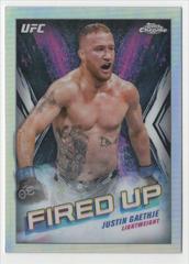 Justin Gaethje [Refractor] #FDP-20 Ufc Cards 2024 Topps Chrome UFC Fired Up Prices