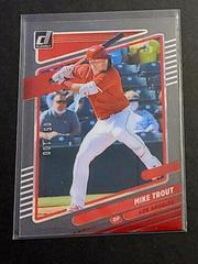 Mike Trout [Red] #3 Baseball Cards 2021 Panini Chronicles Clearly Donruss Prices