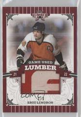 Eric Lindros [Red] #GUL-EL1 Hockey Cards 2021 Leaf Lumber Game Used Prices