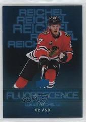 Lukas Reichel [Blue] #F-3 Hockey Cards 2022 Upper Deck Fluorescence Prices