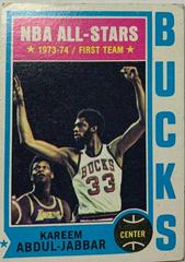 Kareem Abdul Jabbar #1 Basketball Cards 1974 Topps Prices