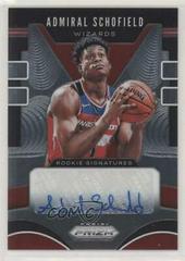Admiral Schofield Basketball Cards 2019 Panini Prizm Rookie Signatures Prices