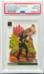 Drake London #DT-DL Football Cards 2022 Panini Clearly Donruss Downtown Prices