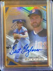 Bert Blyleven #FA-BB Baseball Cards 2021 Topps Gold Label Framed Autographs Prices