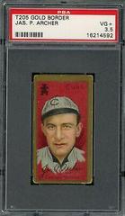 Jas. P. Archer Baseball Cards 1911 T205 Gold Border Prices