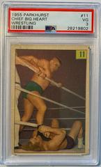 Chief Big Heart Wrestling Cards 1955 Parkhurst Prices
