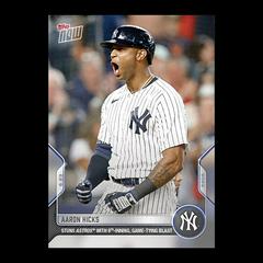 Aaron Hicks #400 Baseball Cards 2022 Topps Now Prices