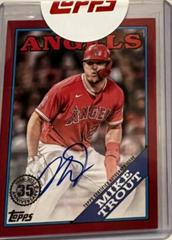 Mike Trout [Red] #88BA-MT Baseball Cards 2023 Topps Silver Pack 1988 35th Anniversary Autographs Prices