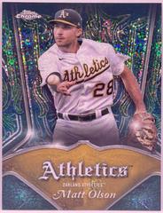 Matt Olson [Champagne Gold Speckle] #P-17 Baseball Cards 2022 Topps Chrome Pinstriped Prices