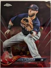 Dustin Pedroia [Red] #439 Baseball Cards 2018 Topps Chrome Sapphire Prices