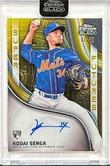 Kodai Senga [Gold] Baseball Cards 2023 Topps Chrome Black Super Futures Autographs Prices