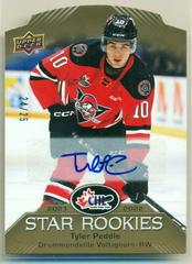 Tyler Peddle [Autograph] Hockey Cards 2022 Upper Deck CHL 2021-22 Star Rookies Prices