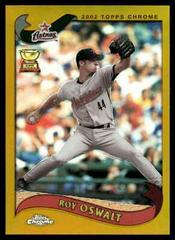 Roy Oswalt [Gold Refractor] #69 Baseball Cards 2002 Topps Chrome Prices