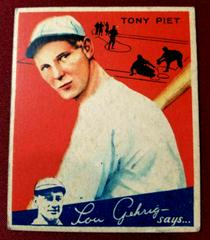 Tony Piet #63 Baseball Cards 1934 World Wide Gum Prices