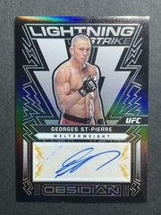 Georges St Pierre [Gold] #OL-GSP Ufc Cards 2023 Panini Chronicles UFC Obsidian Lightning Strike Signatures Prices