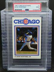 Dave Martinez #1 Baseball Cards 1987 Cubs David Berg Prices