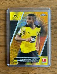 Youssoufa Moukoko [Gold Wave Refractor] Soccer Cards 2021 Topps Chrome Bundesliga Prices