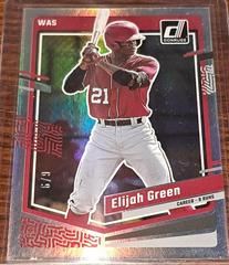 Elijah Green [Career Stat Line] #150 Baseball Cards 2023 Panini Donruss Prices