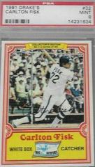 Carlton Fisk Baseball Cards 1981 Drake's Prices