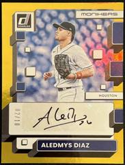 Aledmys Diaz [Gold] #MO-AD Baseball Cards 2022 Panini Donruss Monikers Autographs Prices