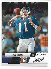 Phil Simms Football Cards 2022 Panini Prestige Any Given Sunday Prices