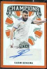 Karim Benzema [Prismatic Orange] #C-KB1 Soccer Cards 2022 Leaf Metal Champions Autographs Prices