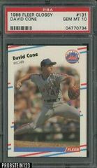 David Cone #131 Baseball Cards 1988 Fleer Glossy Prices