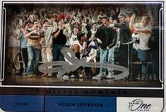 Allen Iverson Basketball Cards 2021 Panini One and One Timeless Moments Autographs Prices