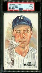 Joe DiMaggio #75 Baseball Cards 1980 Perez Steele HOF Postcard Prices