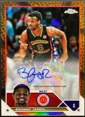 Bronny James [Orange Basketball] #CA-BJ Basketball Cards 2023 Topps Chrome McDonald's All American Autographs Prices