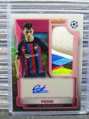 Pedri #MBS-PED Soccer Cards 2022 Topps Merlin Chrome UEFA Club Competitions Match Ball Signatures Prices