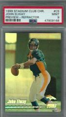 John Elway [Refractor] #C5 Football Cards 1999 Stadium Club Chrome Preview Prices