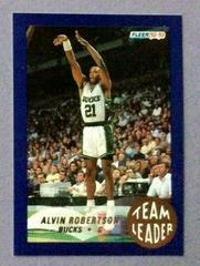 Alvin Robertson Basketball Cards 1992 Fleer Team Leaders Prices