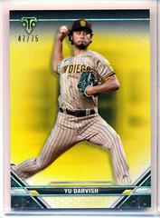 Yu Darvish [Citrine] #4 Baseball Cards 2021 Topps Triple Threads Prices