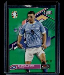 Oscar Gloukh [Green Refractor] #41 Soccer Cards 2023 Topps Finest Road to UEFA EURO Prices