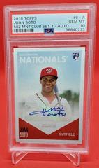 Juan Soto [Autograph] Baseball Cards 2018 Topps 582 Montgomery Club Set 1 Prices