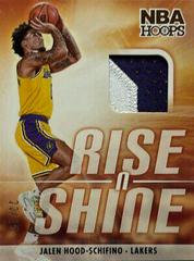 Jalen Hood Schifino [Prime] #RS-JHS Basketball Cards 2023 Panini Hoops Rise N Shine Memorabilia Prices