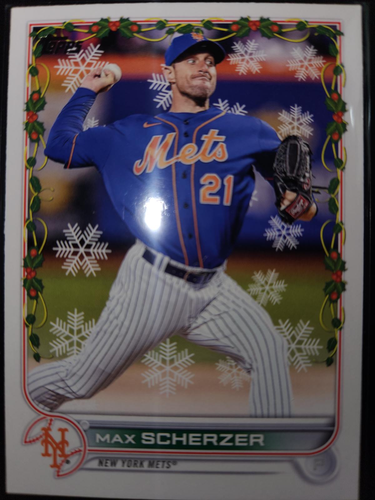 Max Scherzer HW161 Prices 2022 Topps Holiday Baseball Cards