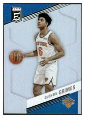 Quentin Grimes #1 Basketball Cards 2022 Panini Donruss Elite Prices