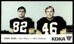 Chet Anderson, John Hilton #N/A Football Cards 1968 Steelers Kdka Prices