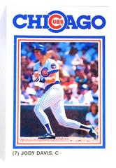 Jody Davis #7 Baseball Cards 1987 Cubs David Berg Prices