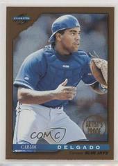 Carlos Delgado [Artist's Proof] #87 Baseball Cards 1996 Score Dugout Collection Prices