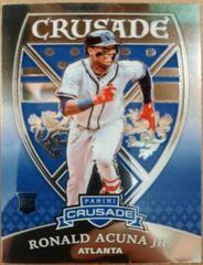 Ronald Acuna Jr. #18 Baseball Cards 2018 Panini Chronicles Crusade Prices