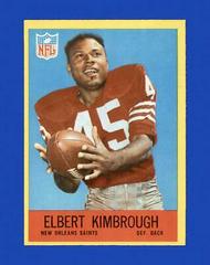 Elbert Kimbrough Football Cards 1967 Philadelphia Prices