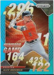Alex Bregman [Carolina Blue] #NG-4 Baseball Cards 2020 Panini Prizm Numbers Game Prices